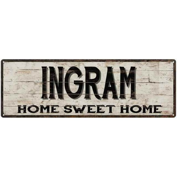 INGRAM Rustic Home Sweet Home Sign Gift 6x18 Metal Decor 206180084446
