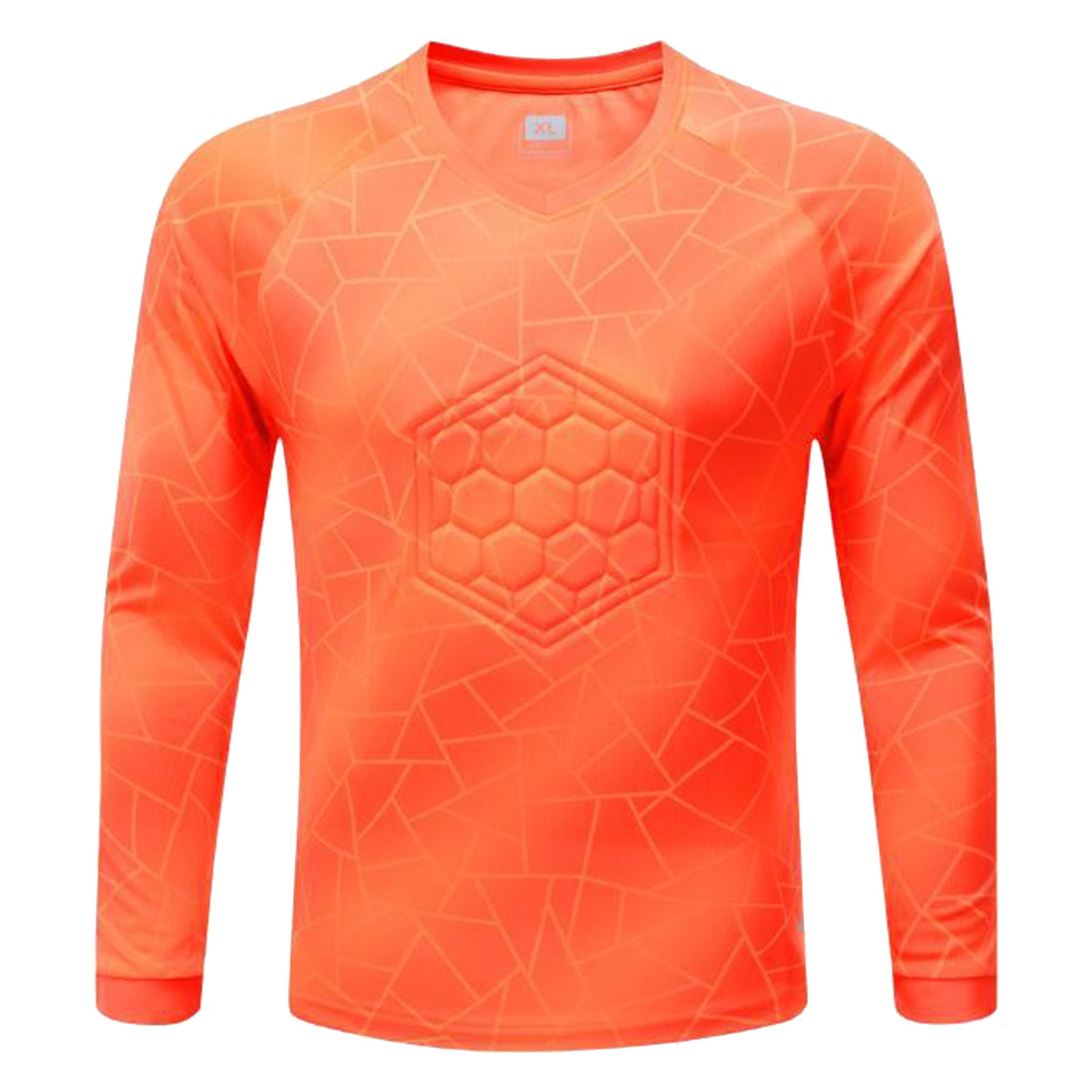 INHZOY Kids Youth Padded Goalkeeper Jersey Football Long Sleeve Goalie