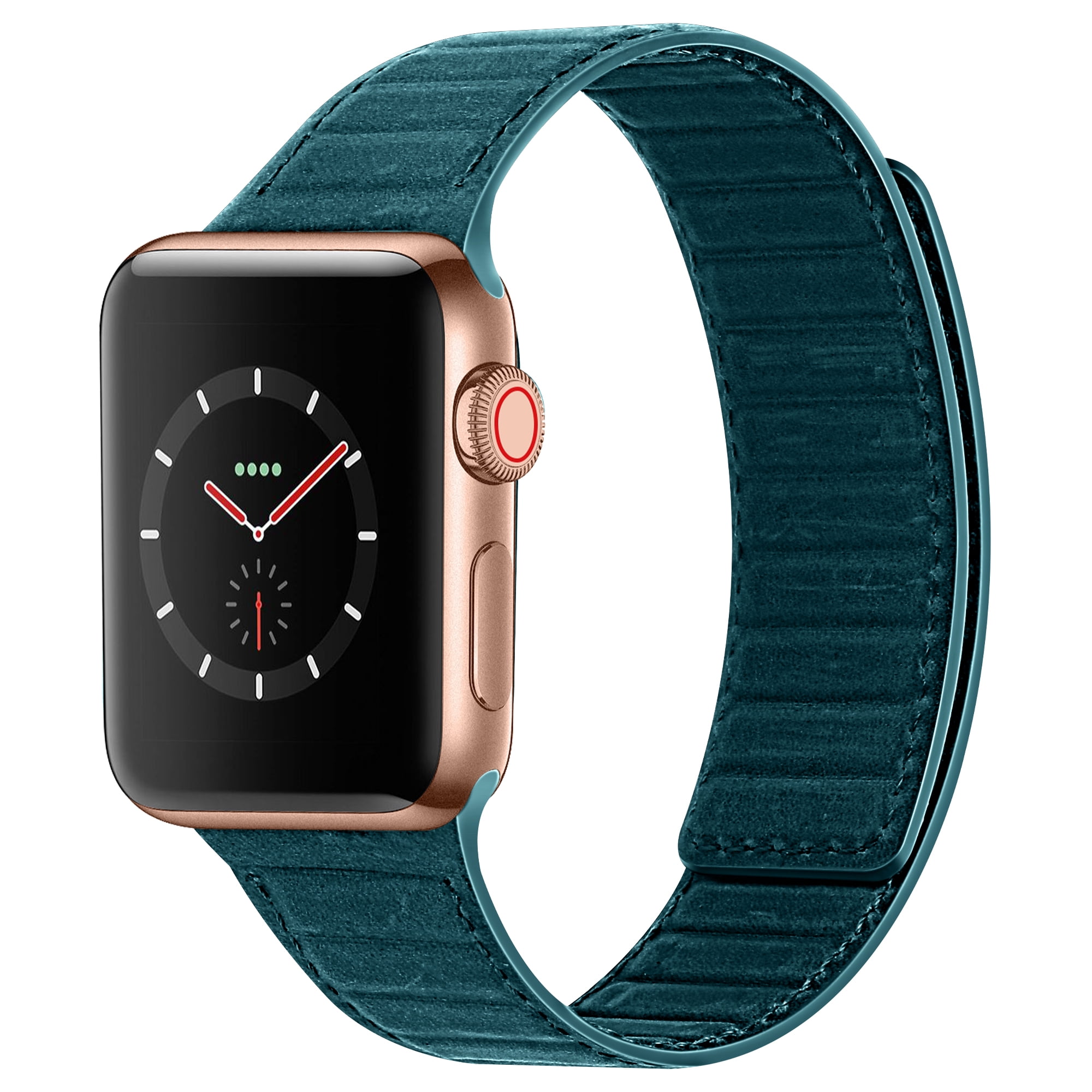 INI Compatible with Apple Watch Band Magnetic Link Top Grain