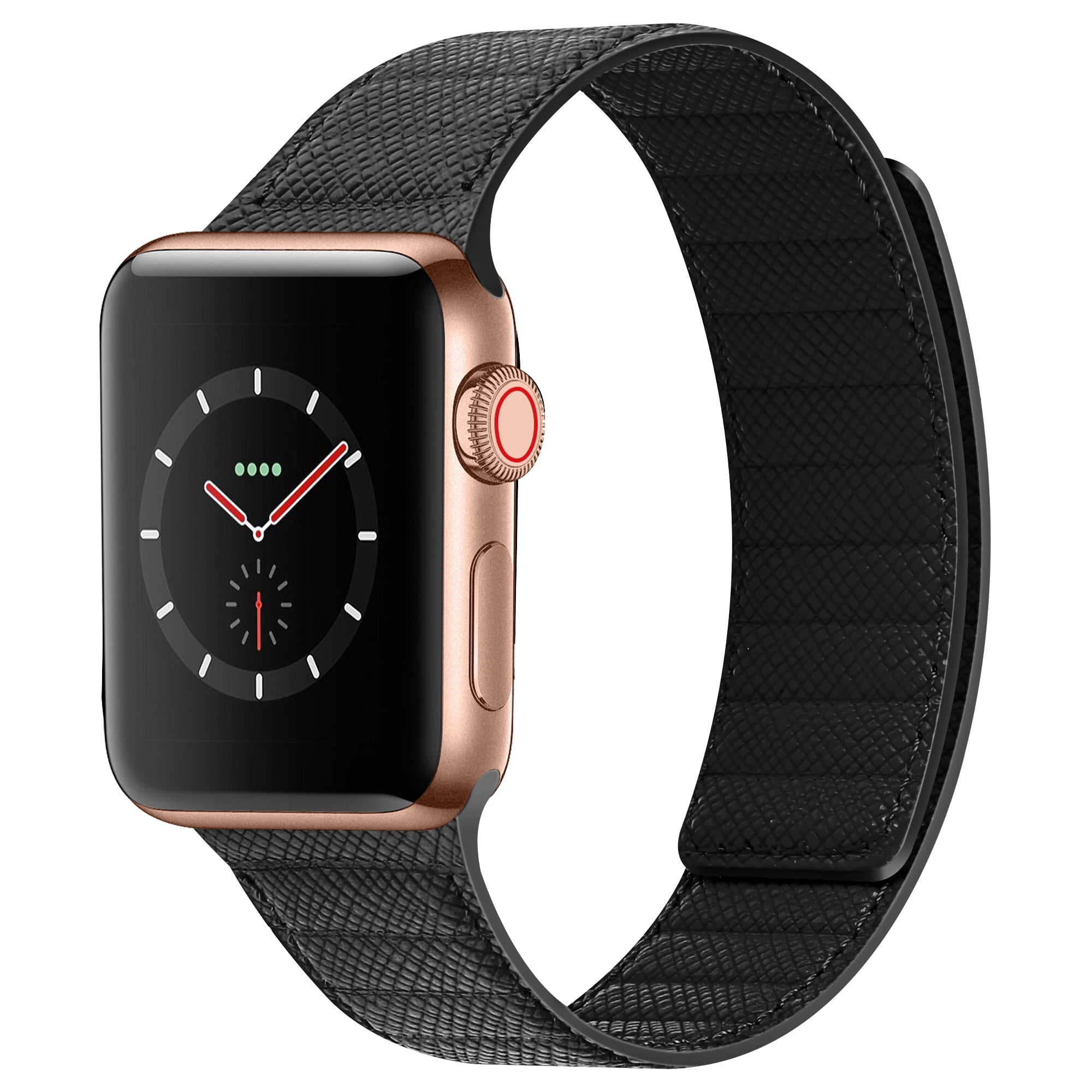 INI Compatible with Apple Watch Band Magnetic Link Top Grain