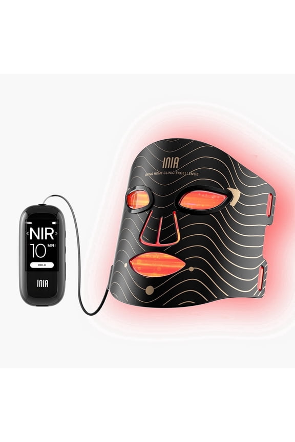 4 Modes LED Red Light Therapy Face Mask with 850nm NIR Red Blue Light, 2600mAh Rechargeable At-Home Skin Rejuvenation Facial Mask