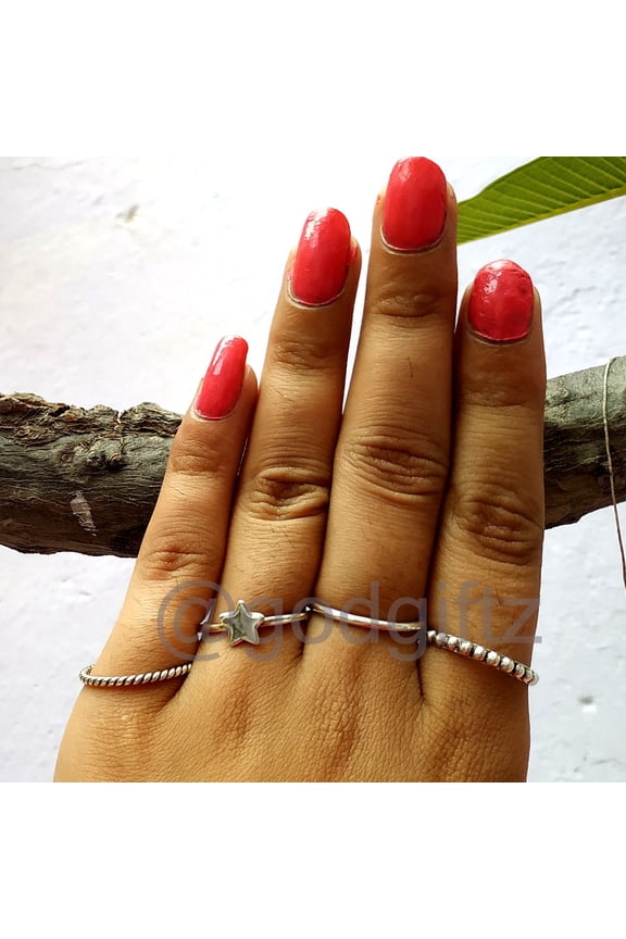 Midi Layered Stacking Ring -Customized - Hammered - Spacer-Bead-Stack Ring - Thumb-Band - Simple Ring - Star Design Ring - 4 Stackable Ring