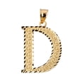 thumbnail image 1 of INITIAL D GOLD CHARM PENDANT :  14K  SIZE (S  M  Medium, 1 of 1