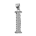 thumbnail image 1 of INITIAL I WHITE GOLD CHARM PENDANT :  14K  SIZE (S  M  Large, 1 of 1