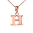 thumbnail image 1 of INITIAL PENDANT NECKLACE IN ROSE GOLD :  10K  Pendant with 22" chain, 1 of 1
