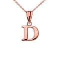 thumbnail image 1 of INITIAL PENDANT NECKLACE IN ROSE GOLD :  14K  Pendant with 16" chain, 1 of 1