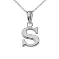 thumbnail image 1 of INITIAL PENDANT NECKLACE IN WHITE GOLD :  10K  Pendant with 22" chain, 1 of 1