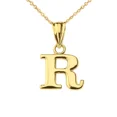 thumbnail image 1 of INITIAL PENDANT NECKLACE IN YELLOW GOLD, 1 of 1