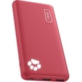 thumbnail image 1 of INIU 10000mAh Power Bank,Slimmest 15W Portable Charger, USB C in&Out High-Speed Charging Battery Pack, Compatible with iPhone and Samsung, Red, 1 of 7