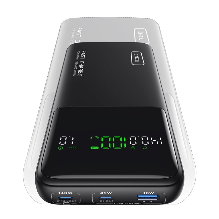 INIU, Portable Charger, 140W 25000mAh, Fast Laptop Power Bank