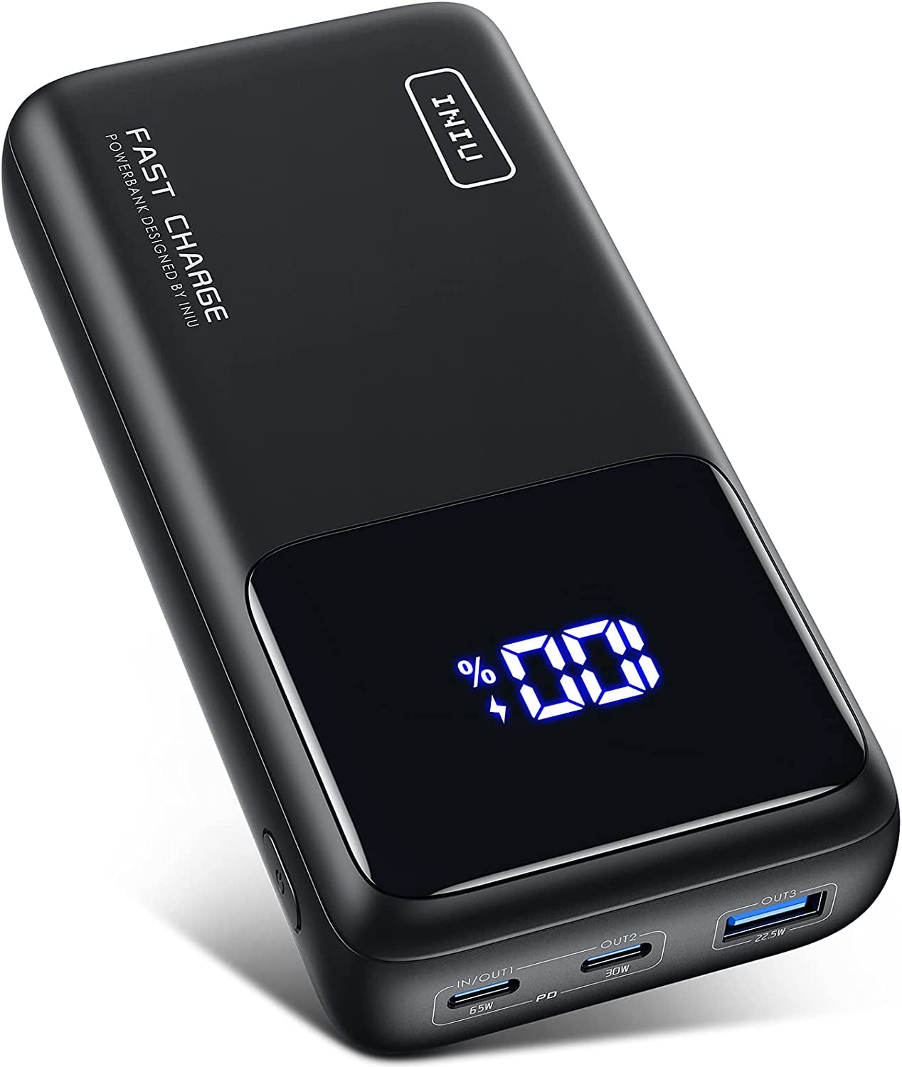 INIU 140W Power Bank, 27000mAh High Capacity Laptop Portable Charger, USB C  in&Out Tablet Powerbank, Smart Digital Display Phone Charge Compatible