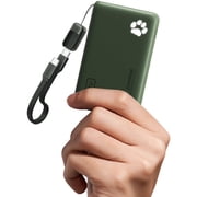 INIU 45W Fast Charging Portable Charger, 40% Smaller 10000mAh with Detachable Cable, Flight-Safe Travel Power Bank, USB C External Battery Pack for iPhone 17 16 Pro iPad Samsung S25 Google etc, Green
