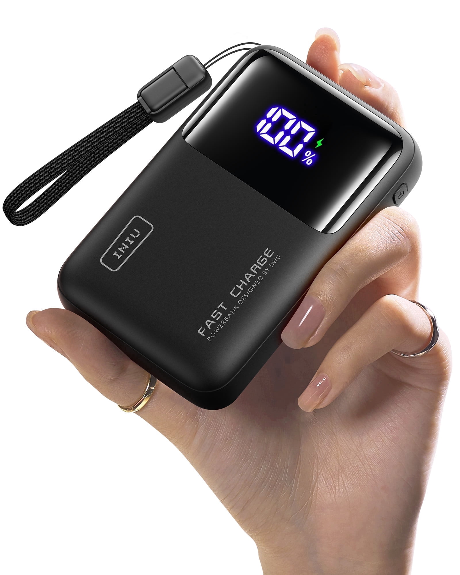 INIU Laptop Power Bank, 20,000mAh Portable Charger with Triple 65W USB-C Ports, Travel Charger for MacBook, iPad, Tablet, Steam Deck, iPhone 17/16 Series, Samsung and More, Black