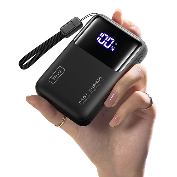 INIU 20000mAh Laptop Power Bank, Ultra Compact 65W PD Dual Fast Charging Portable Charger, TSA Approved Battery Pack with USB C Cable for Travel MacBook iPad Tablet Switch iPhone 17 16 Pro Samsung S2