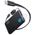 thumbnail image 1 of INIU Portable Charger, 10000mAh 45W Ultra Slim Power Bank Fast Charging Mini Battery Pack with USB C, Compatible with iPhone Samsung, Black, 1 of 9