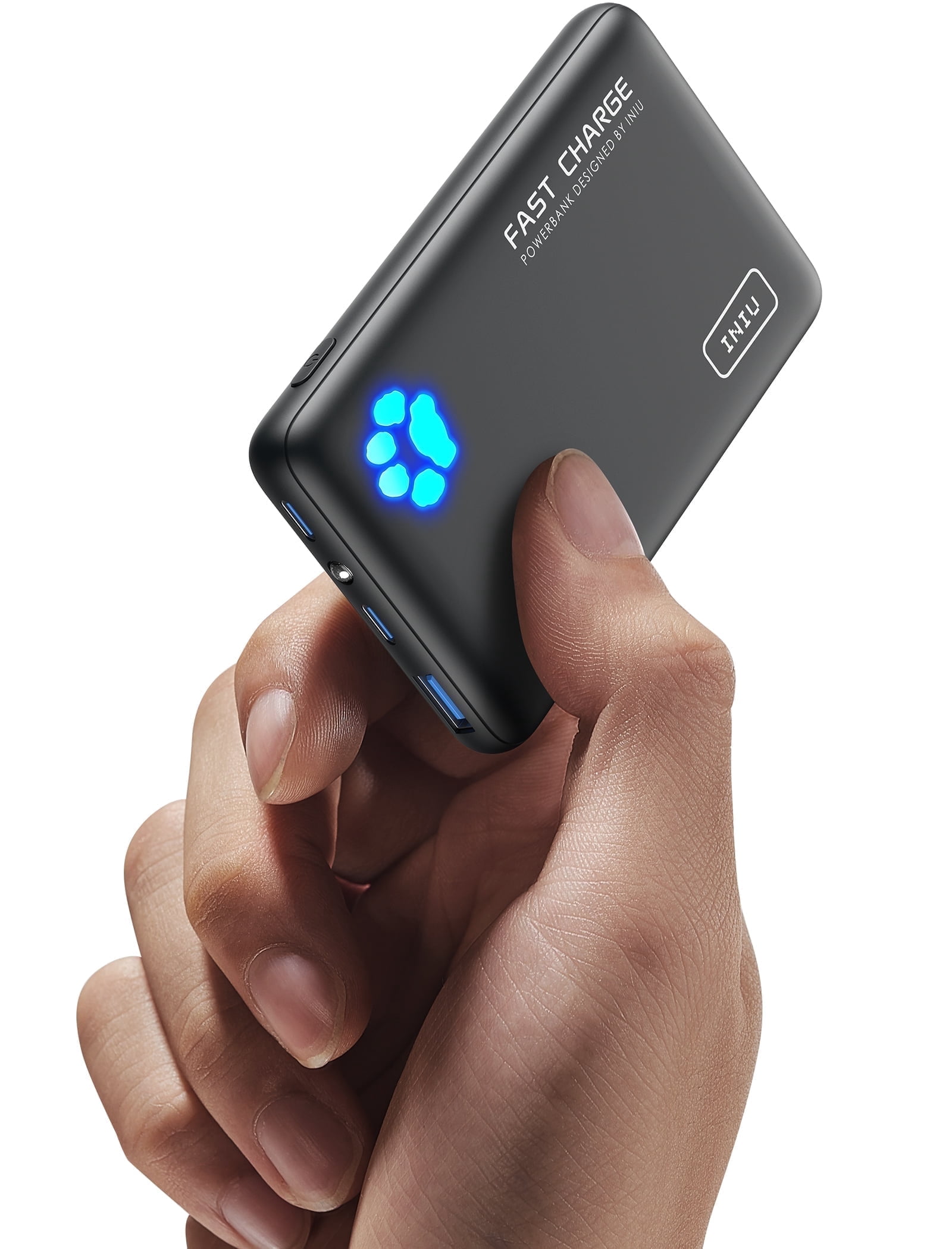 INIU PowerPaw 10K Power Bank, Slimmest 10,000mAh PD 22.5W Fast Charging  Portable Charger Battery Pack with Dual USB C & USB A Ports for iPhone,  Samsung, Google Pixel, Tablets, AirPods, etc. -