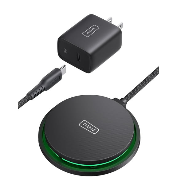 INIU for MagSafe Charger, 15W Qi2 Certified Magnetic Wireless Charger, with Adapter & Cooling Fan, Only for iPhone 12~17