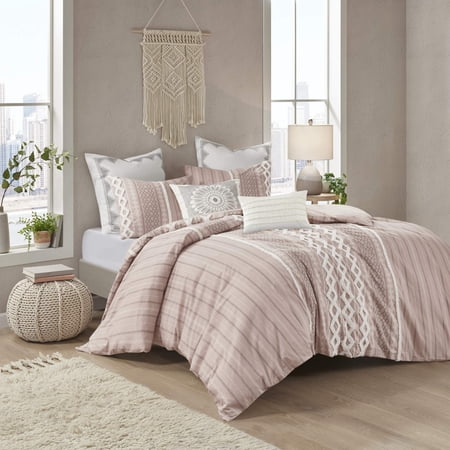 INK+IVY 100% Cotton Duvet - King/Cal King - Blush