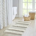 thumbnail image 1 of INK+IVY Bathroom Runner Rug, Handwoven Cotton Bath Mat, Skid Resistant Boho Bath Rug for Bathroom, Grey, 22x58", 1 of 7