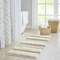 thumbnail image 1 of INK+IVY Bathroom Runner Rug, Handwoven Cotton Bath Mat, Skid Resistant Boho Bath Rug for Bathroom, Natural, 22x58", 1 of 7