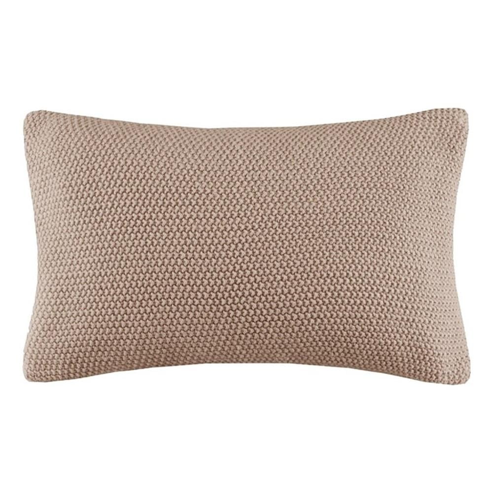 Bree Knit Brown Acrylic Oblong Pillow Sham