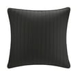thumbnail image 1 of INK+IVY Camila 1 Piece Euro Sham Cotton Quilted Euro Sham in Black, 1 of 4