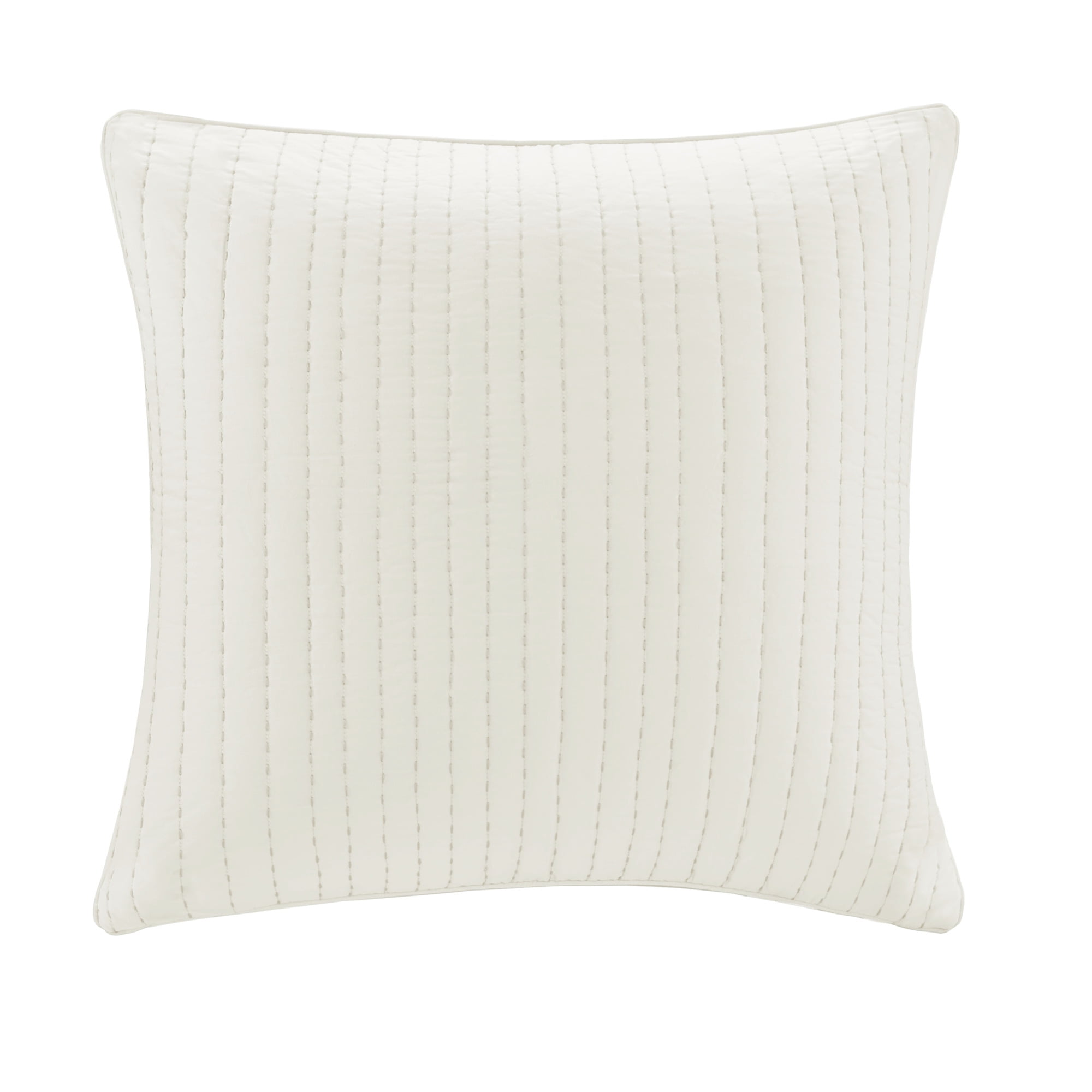 White Cotton Embroidered Euro Sham