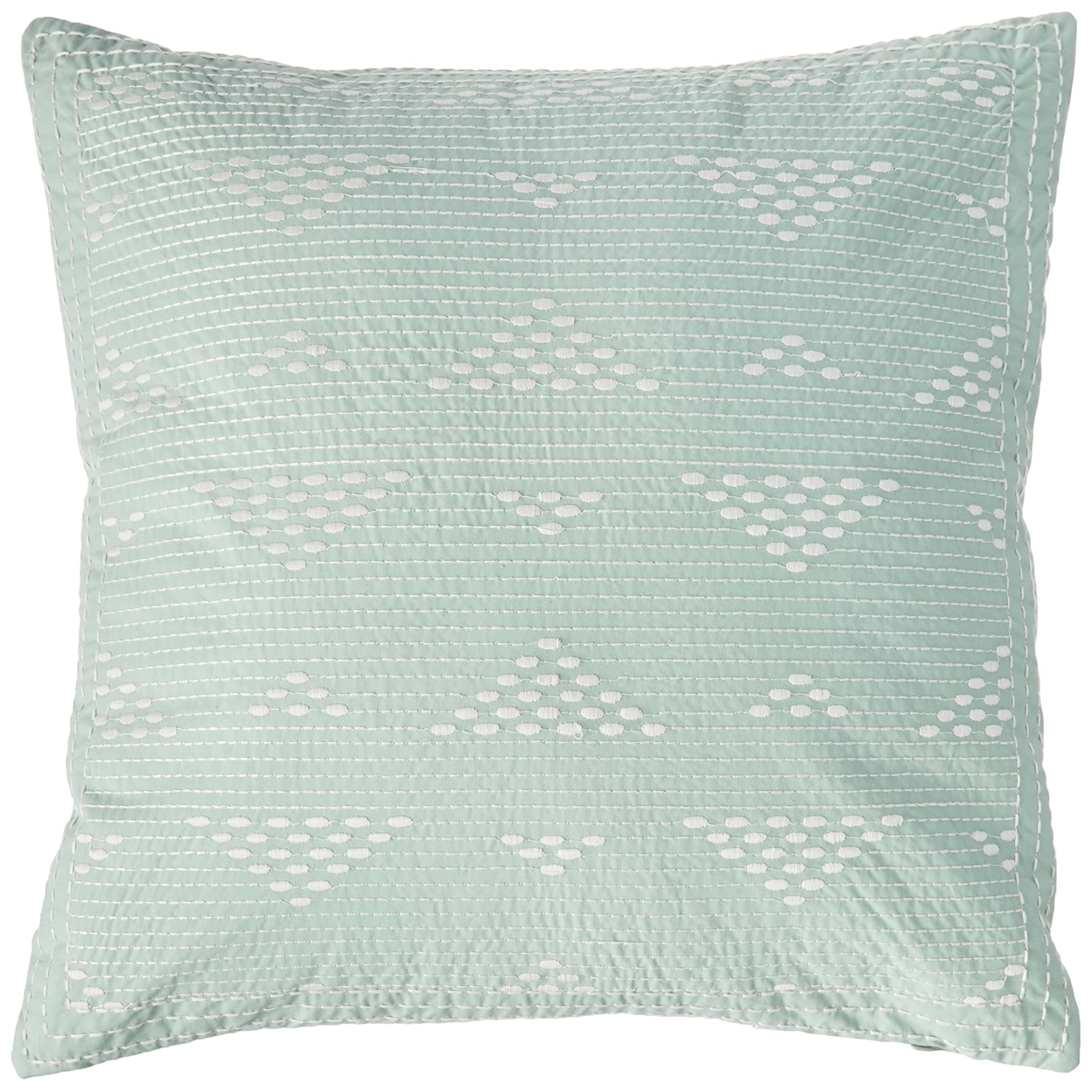 INK+IVY Cario Embroidered Square Pillow, Blue