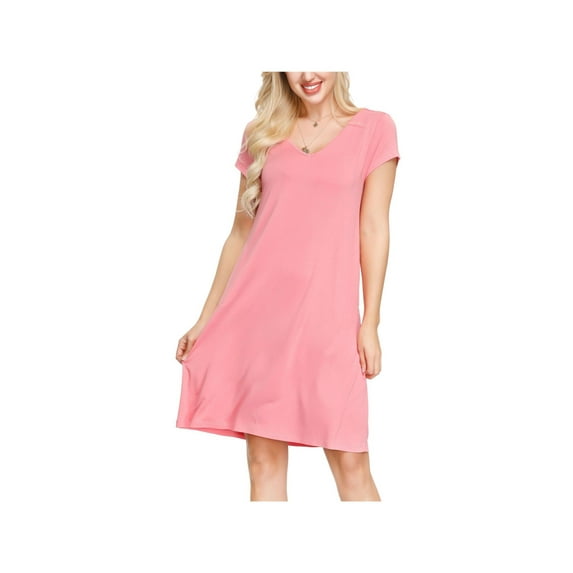 INK + IVY Intimates Pink Above The Knee Nightgown L