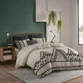 thumbnail image 1 of INK+IVY Marta 3 Piece King/Cal King Flax and Cotton Blended Duvet Cover Set Natural, 1 of 6