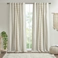 thumbnail image 1 of INK+IVY Modern Curtain Adult Indoor Cotton Curtain, 50x95", Ivory, 1 of 8