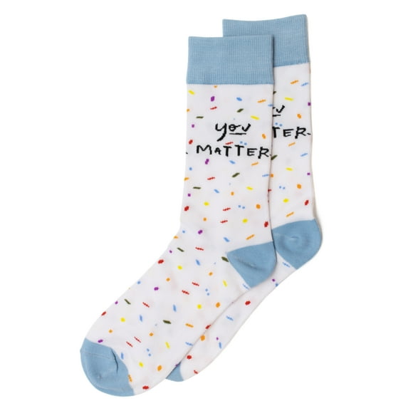 INK MEETS PAPER Adult Unisex You Matter Pride Socks, Multicolor