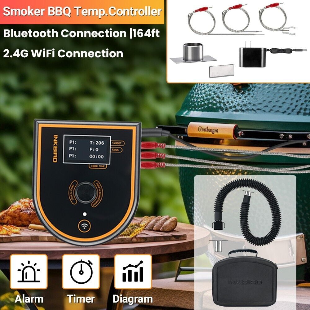INKBIRD BBQ Temperature Controller Bluetooth App Control,Wireless Automatic Food Thermometer