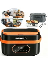 INKBIRD Cordless Electric Lunch Box, Heated Food Warmer with Scheduled Heating, Portable, Dishwasher Safe
