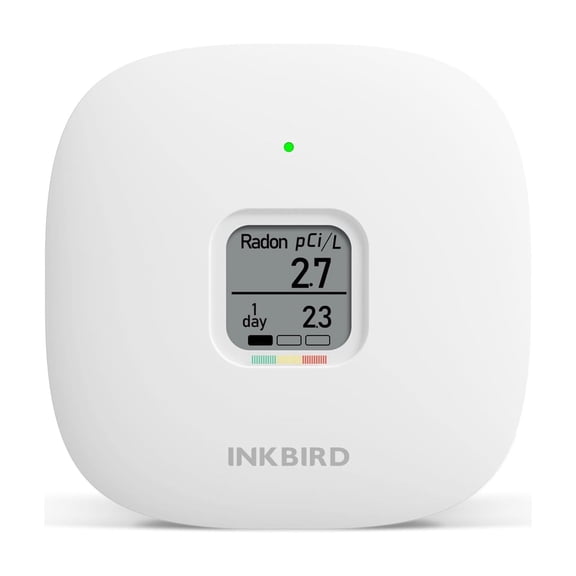 INKBIRD  Radon Detector, Alpha Spectrometer Sensor, Radon Level Indicator, Batteries Powered, Long-term and Short-term monitoring