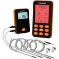 thumbnail image 1 of INKBIRD IRF-4S Wireless Meat Thermometer for Grilling and Smoking, 1500ft Waterproof Digital Cooking Food Oven Grill Thermometer with Timer, Alarm, 4 Probes for BBQ Thermometer, 1 of 6