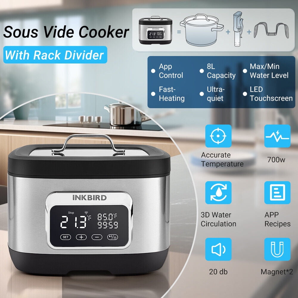 Oven Sous Vide Cooker WiFi,700 Watts WiFi Sous Vide Machine, Accurate