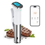 INKBIRD SSV-103-W WiFi Sous Vide Cooker, 1000 Watts Slow Cook Machine, Immersion Circulator with Preset Recipes on APP, Fast-Heating with Timer, Booking Function, Calibration