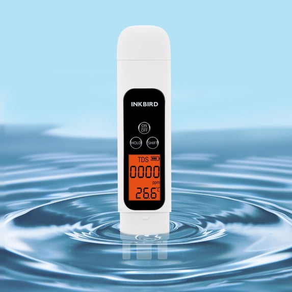 INKBIRD Water TDS EC Temp Meter 3 in 1 Digital Quality Tester Data Lock Function Instant Reading High Accuracy