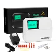 INKBIRD Wi-Fi Smart Sprinkler Controller,Irrigation System 8 Zones,Indoor/Outdoor Watering Timer,Free App Monitoring,Supports Manual Mode,Rain Skip,Seasonal Adjustment,IIC-800-WIFI