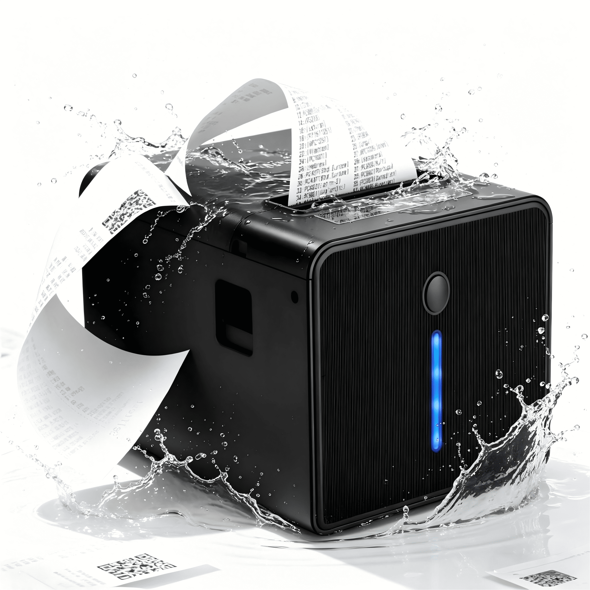 INKBIRD Thermal Receipt Printer, Waterproof IP54 Kitchen POS Printer, Ethernet USB RJ11, 230mm/s Direct Thermal Printing, Wall-Mounted, Ideal for Restaurant Cafe Supermarket