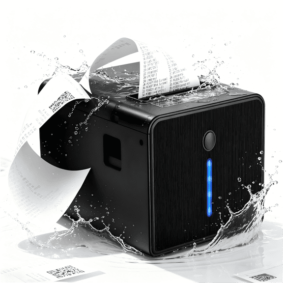 INKBIRD Thermal Receipt Printer, Waterproof IP54 Kitchen POS Printer, Ethernet USB RJ11, 230mm/s Direct Thermal Printing, Wall-Mounted, Ideal for Restaurant Cafe Supermarket