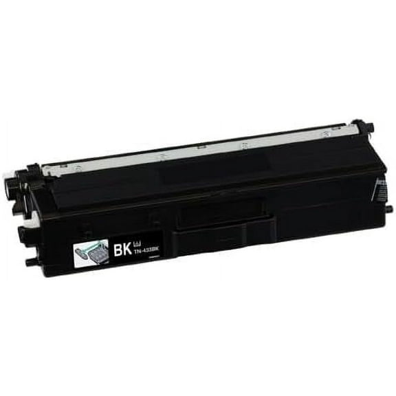 INKDROPUSA Compatible TN-433BK Black Toner Cartridge - High Yield for Crisp, Professional Printing