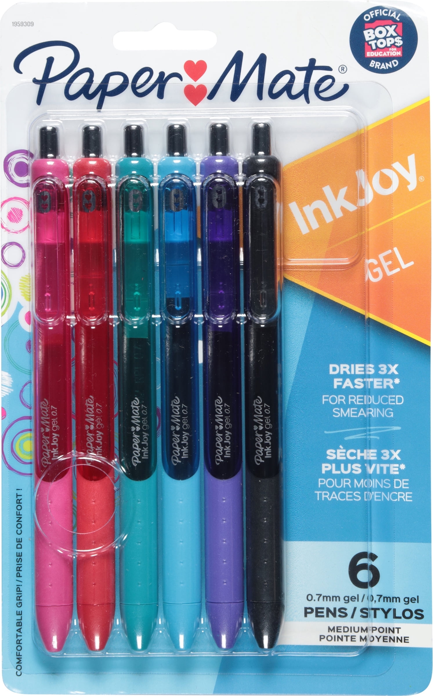 INKJOY GEL 0.7 AST CLR 6CD