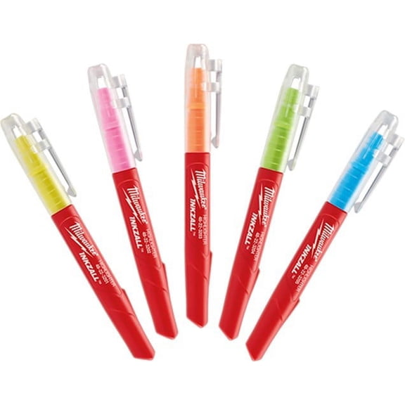 INKZALL Color Jobsite Highlighter (5 Pk)