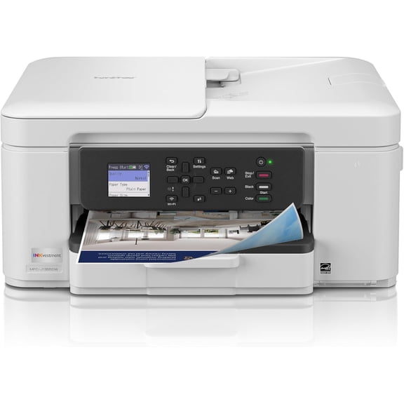 INKvestment 1365 Wireless Color Inkjet All-in-One Printer with Automatic Duplex Printing and 1.8 Display | Includes Refresh Subscription Trial(1) (MFC-J1365DW)