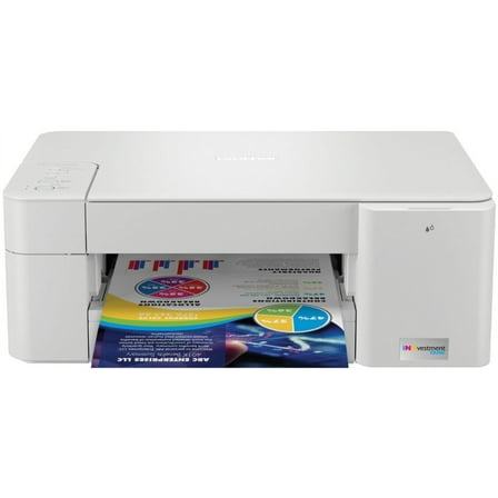MFC-J1205W Wireless All-in-One Inkjet Printer with up to 1-Year of Ink In-box - White/Gray