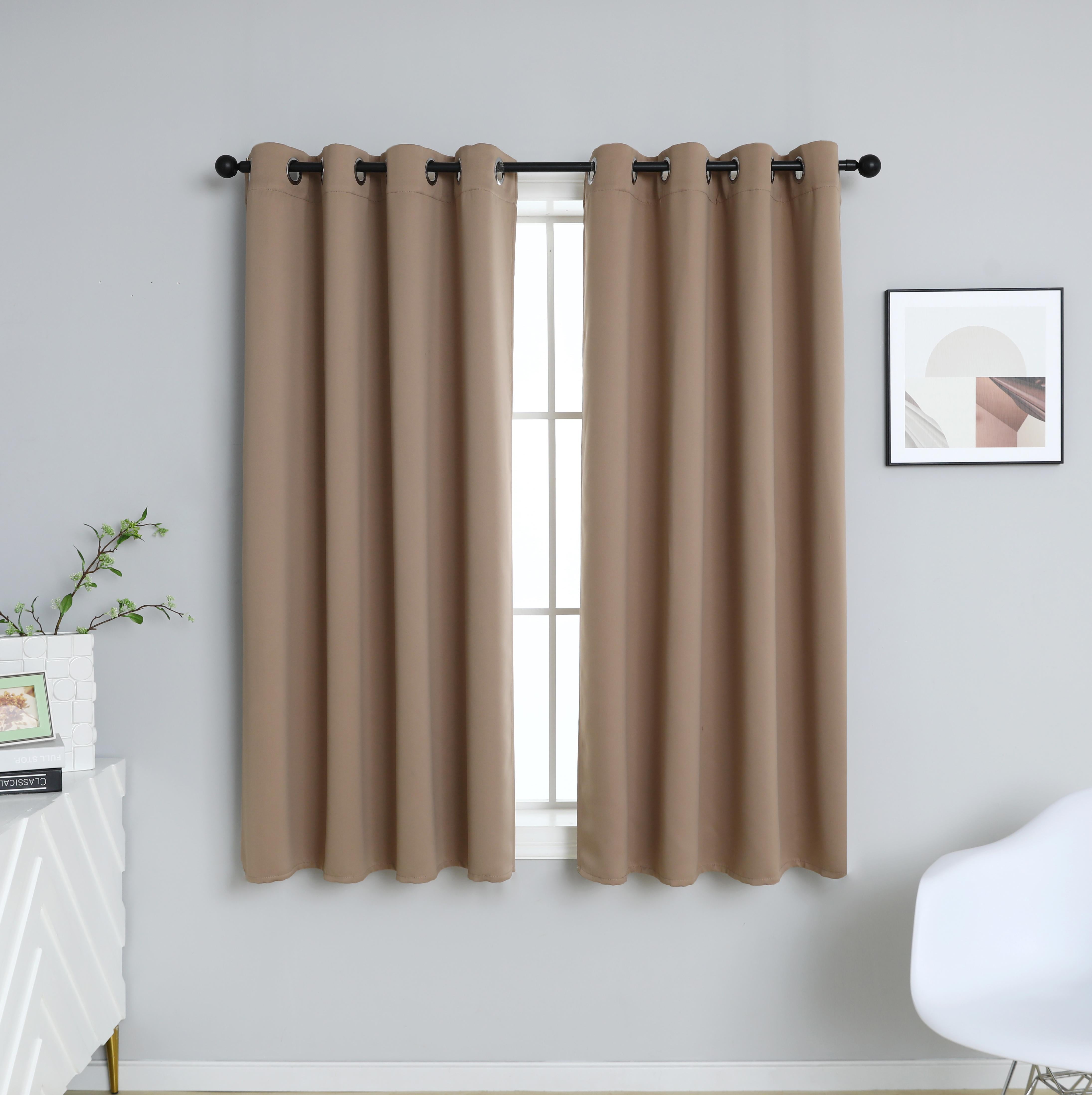 52x96 Inch Blackout Curtains With Sheer Layer - Thermal Insulated, Noise Reducing Panels For Bedroom, Living Room (Mint & White)