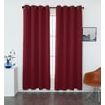 thumbnail image 1 of INLINAS 52W x 84L Inch Blackout Curtains for Bedroom, Thermal Insulated, Noise Reduction, Energy Saving Set of 2 Panels, Crimson Red, 1 of 1