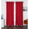 thumbnail image 1 of INLINAS 52W x 84L Inch Blackout Curtains for Bedroom, Thermal Insulated, Noise Reduction, Energy Saving Set of 2 Panels, True Red, 1 of 7
